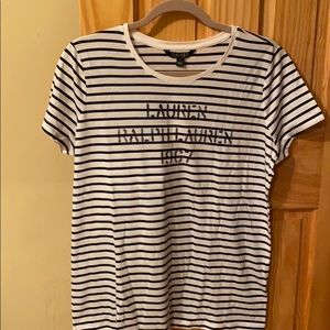 Brand new never worn black and white t-shirt